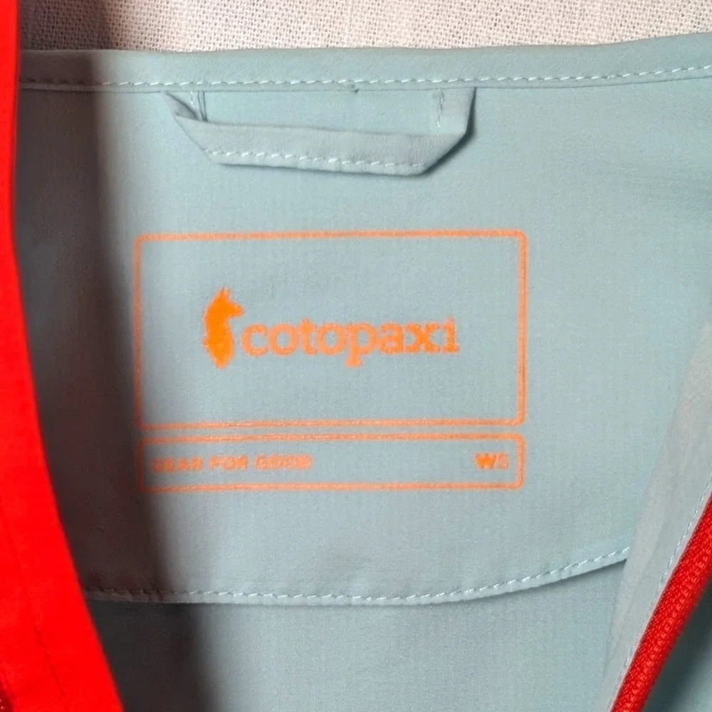 Cotopaxi Palmas Windshell Active Jacket Full Zip Blue Red Orange Womens Sm NWOT